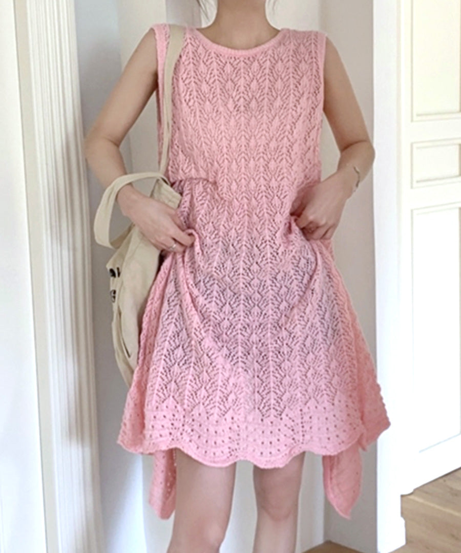 rose gold dress knee length Rose Gold Sequined Short Dress With Open Back And Long Sleeves