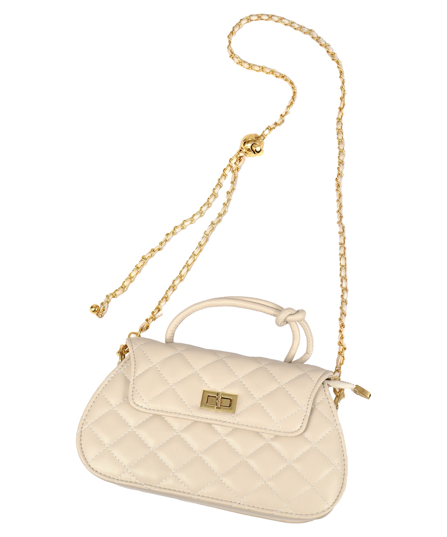 レティカ Retica 結びハンドル 2Way キルティング バッグ （ホワイト） ホワイト