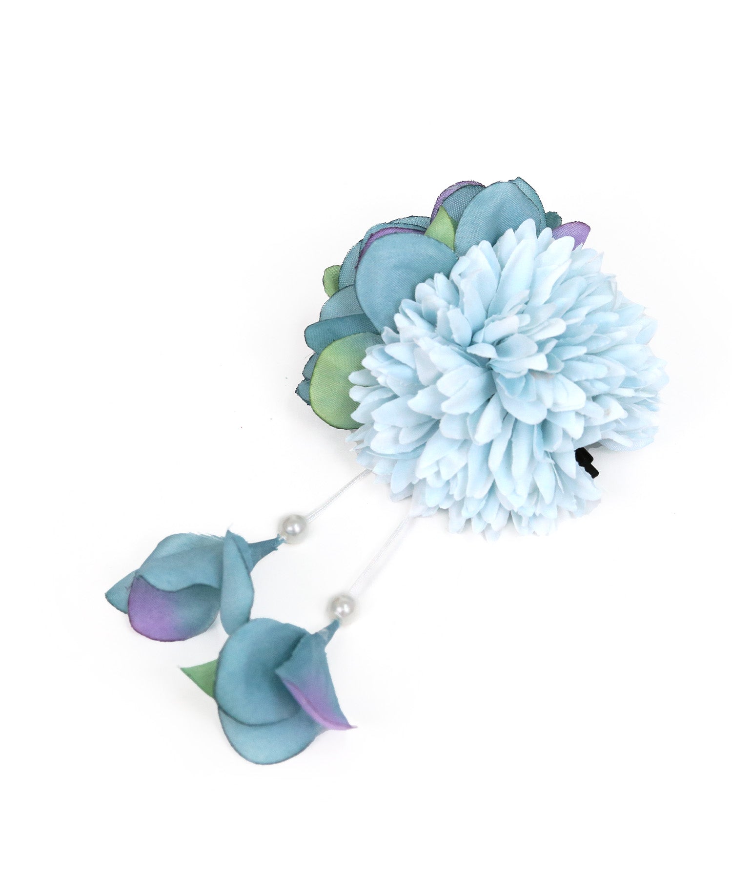 レティカ Retica 浴衣小物 髪飾り ヘアアクセサリー 和装グラデーションしだれ花 （ブルー） ブルー