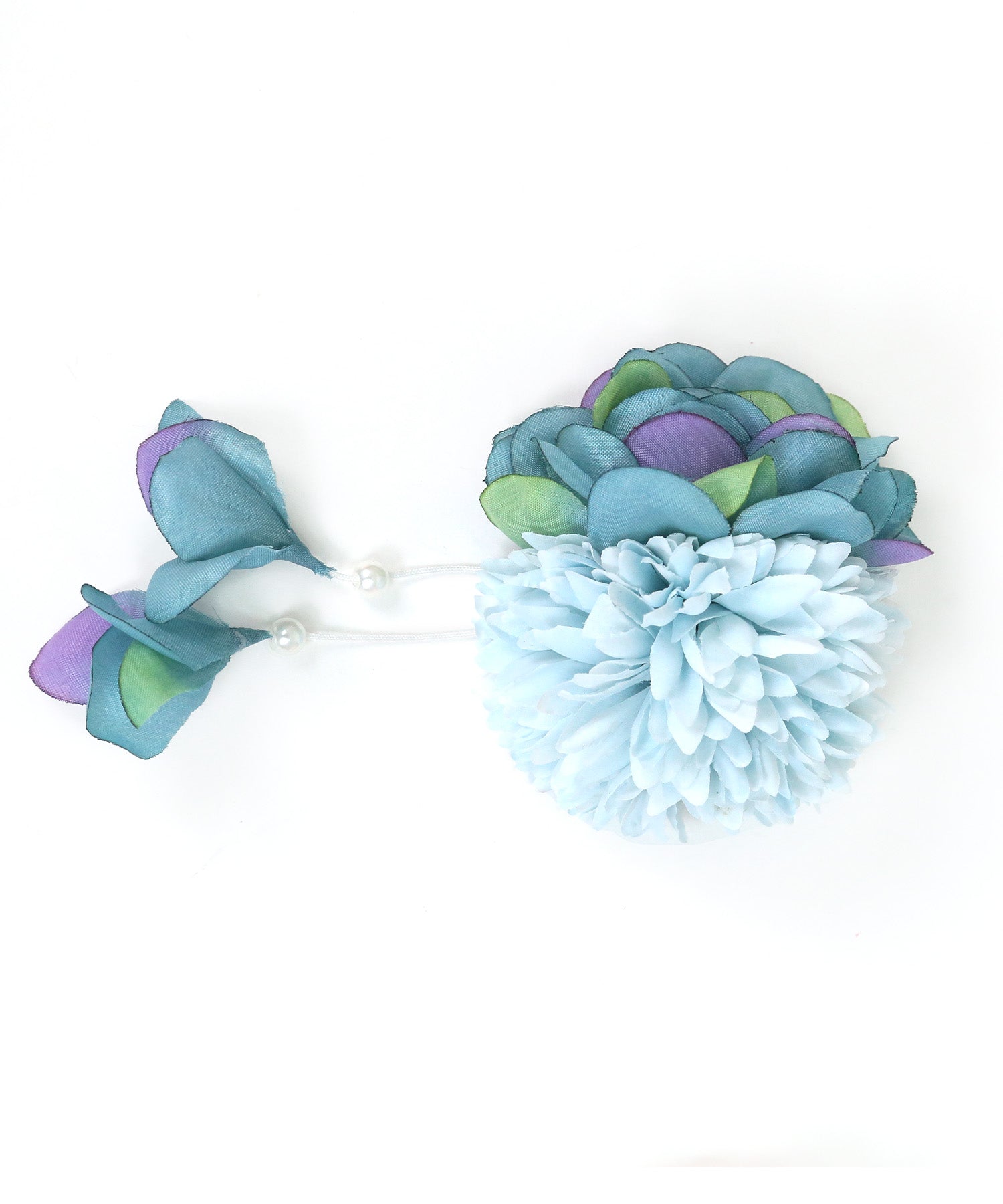 レティカ Retica 浴衣小物 髪飾り ヘアアクセサリー 和装グラデーションしだれ花 （ブルー） ブルー