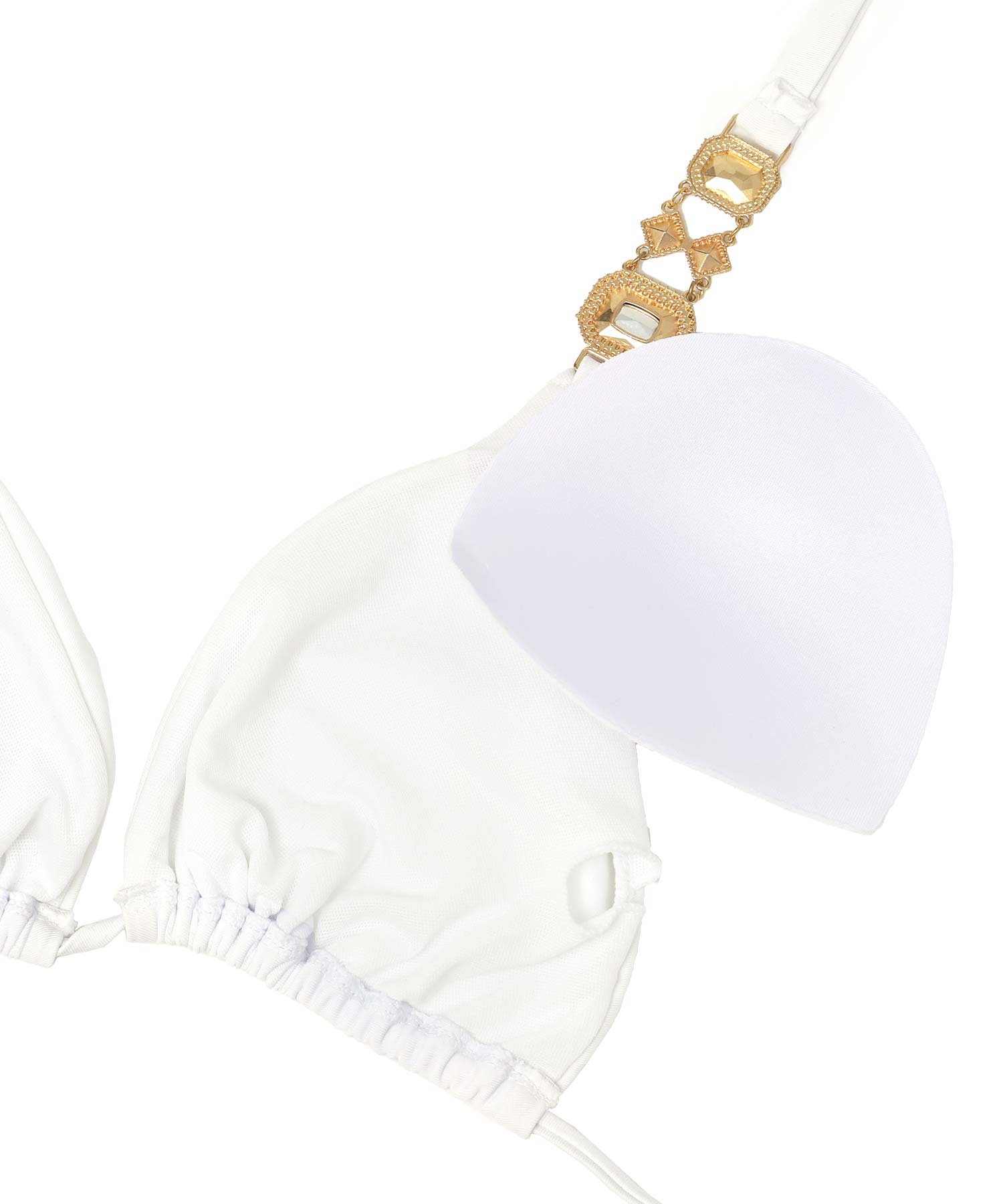 レティカ Retica ゴージャスビジュー付きブラジリアンセクシーホルターネックビキニ 水着【返品不可商品】