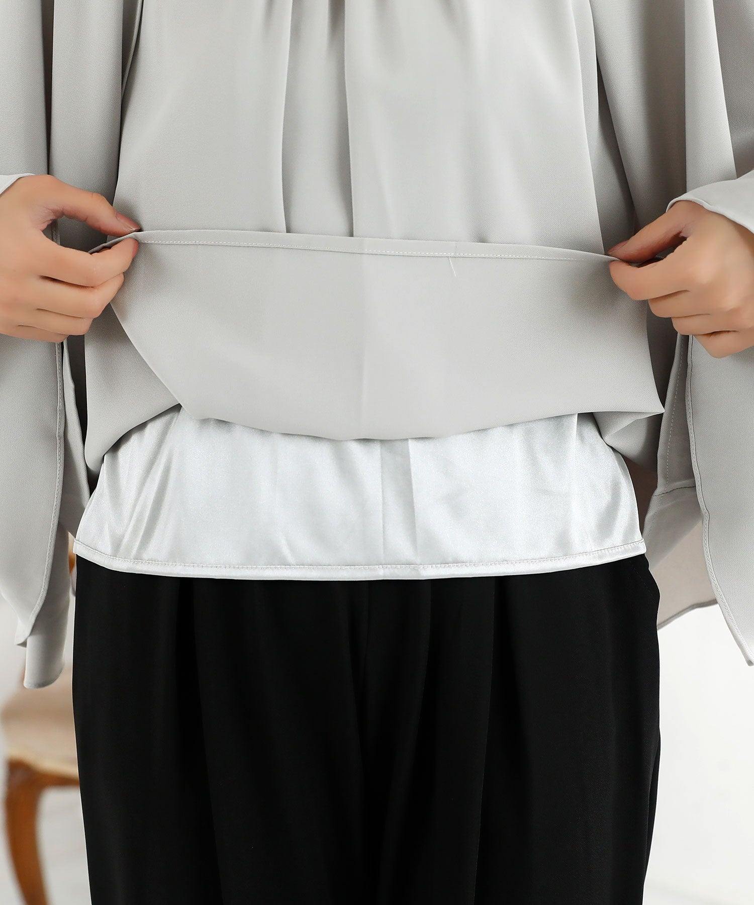 Retica Cape Design Sleeveless Blouse × Tapered Pants Set Up Party Dress Suit Plus Size