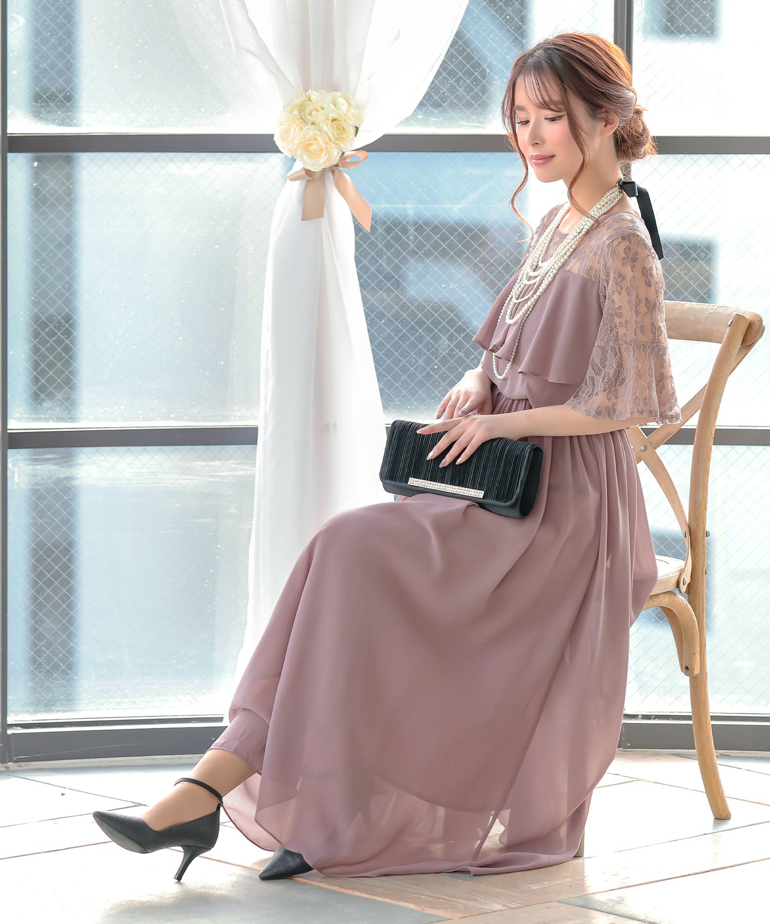 レティカ Retica レティカ Retica パーティードレス （ピンク） （ピンク） ピンク