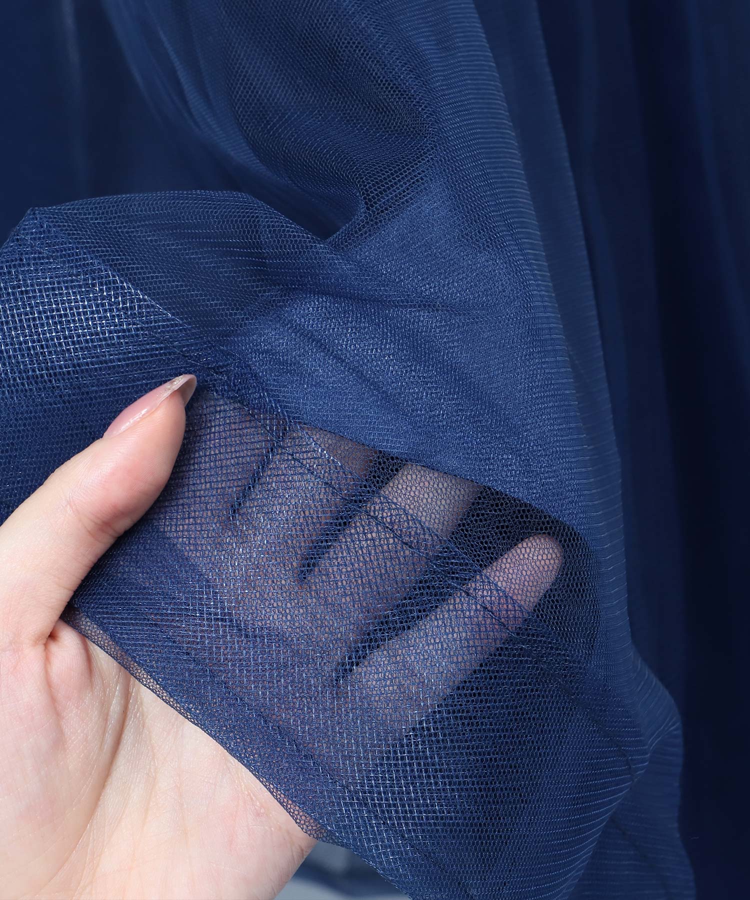 レティカ Retica 立体刺繍重ねチュール五分袖ミモレ丈ワンピースパーティードレス 大きいサイズ（ブラック） ブラック