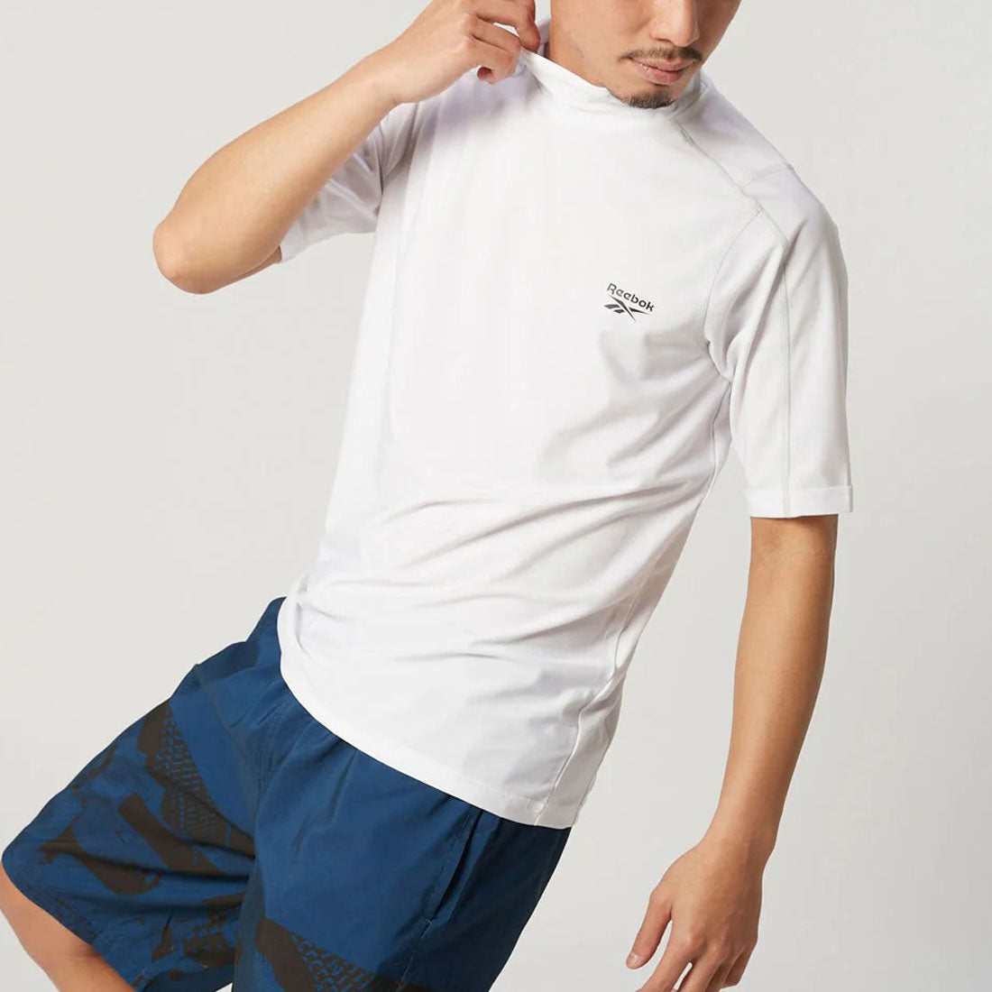 Reebok Swimwear  半袖プルラッシュガード （ホワイト） ホワイト