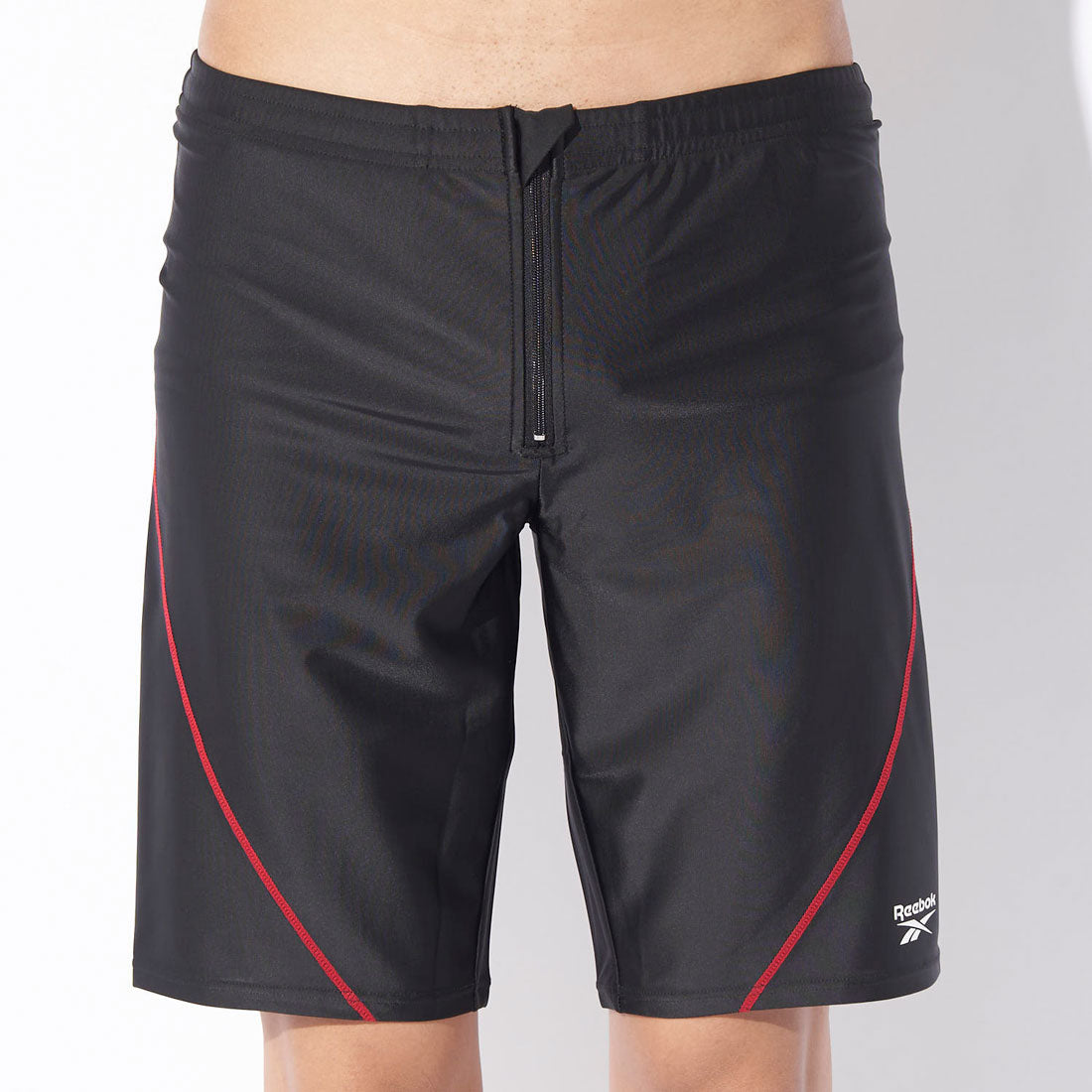 Reebok Swimwear フロントジップルーズスパッツ （ブラック） ブラック