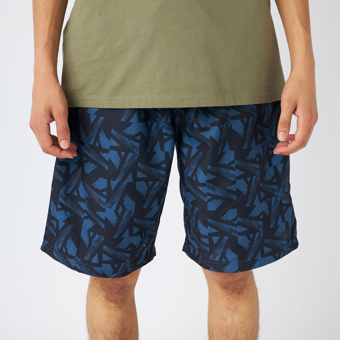 Reebok Swimwear 総柄プリントサーフトランクス【返品不可商品】 （ネイビー） ネイビー