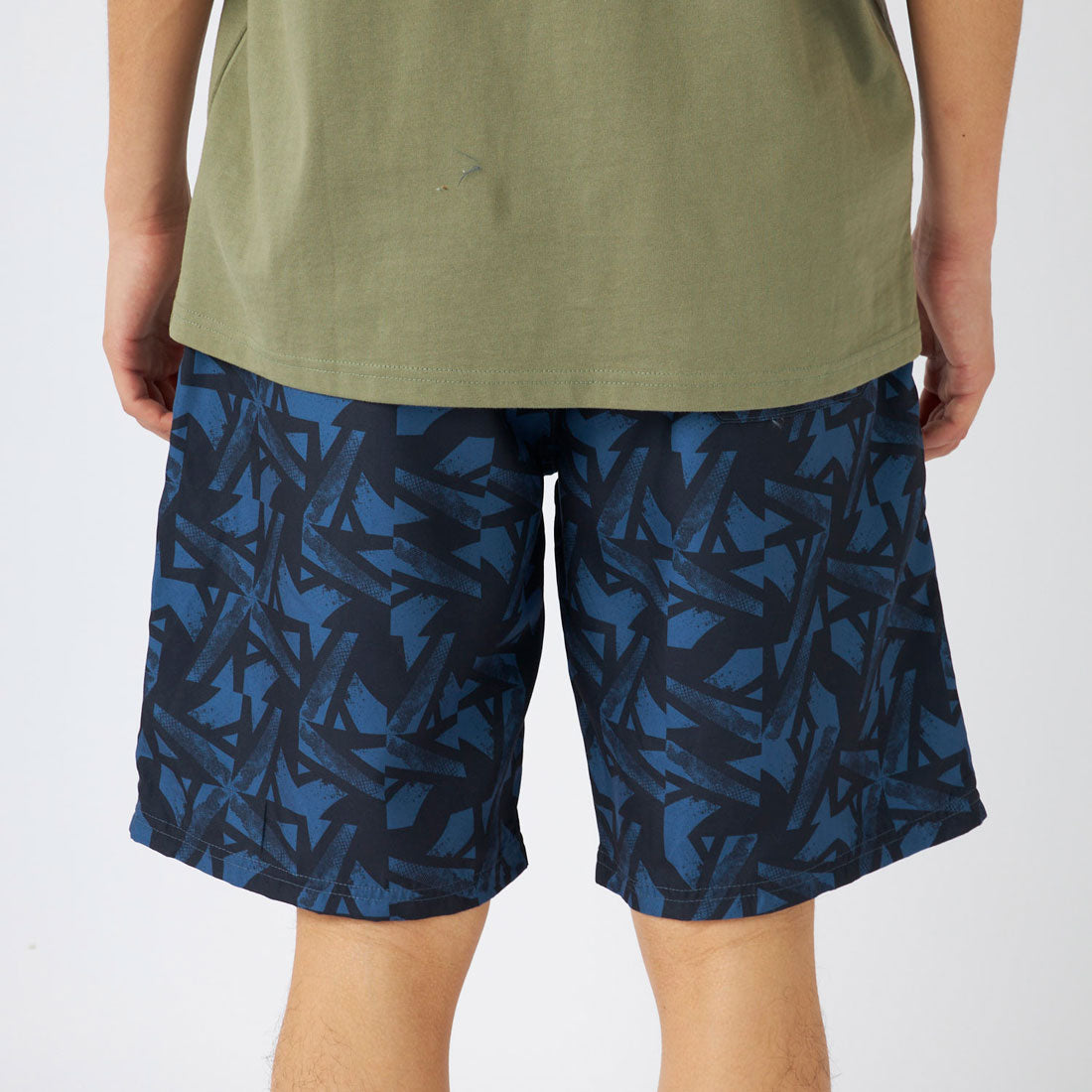 Reebok Swimwear 総柄プリントサーフトランクス【返品不可商品】 （ネイビー） ネイビー
