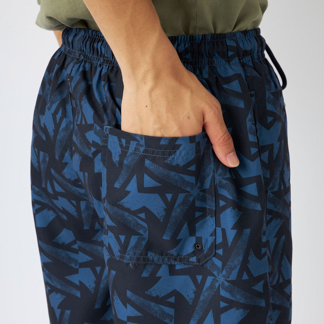 Reebok Swimwear 総柄プリントサーフトランクス【返品不可商品】 （ネイビー） ネイビー