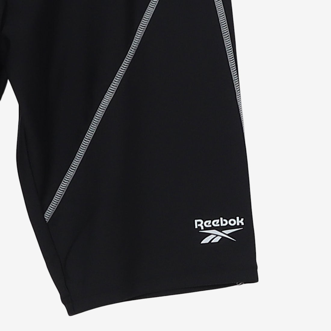 Reebok Swimwear スパッツ【返品不可商品】 （ブラック×ホワイト） ブラック×ホワイト