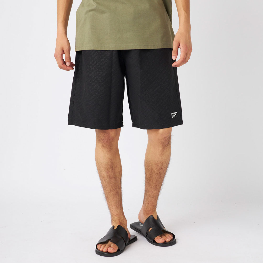 Reebok Swimwear エンボスサーフトランクス【返品不可商品】 （ブラック） ブラック