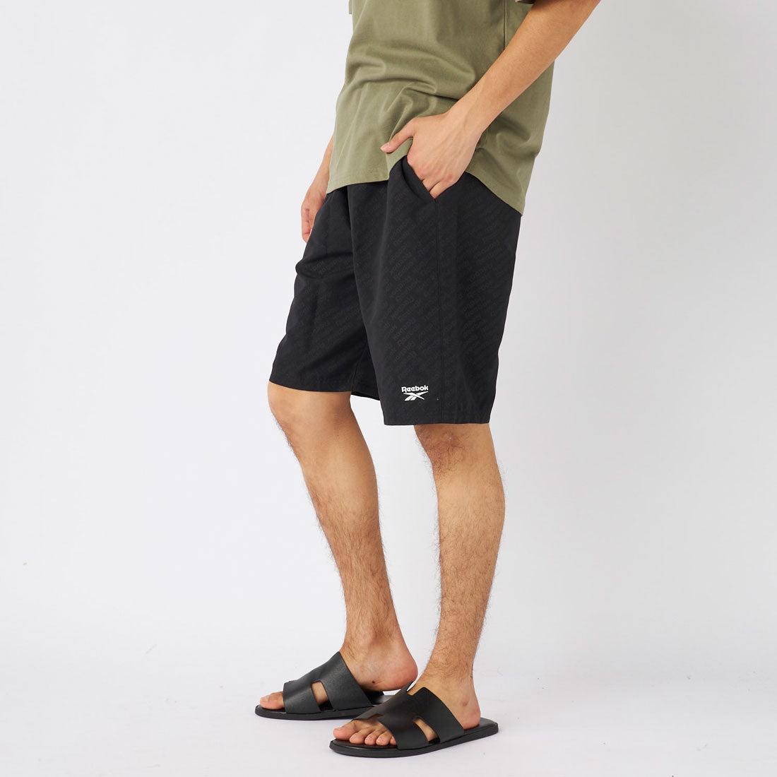 Reebok Swimwear エンボスサーフトランクス【返品不可商品】 （ブラック） ブラック