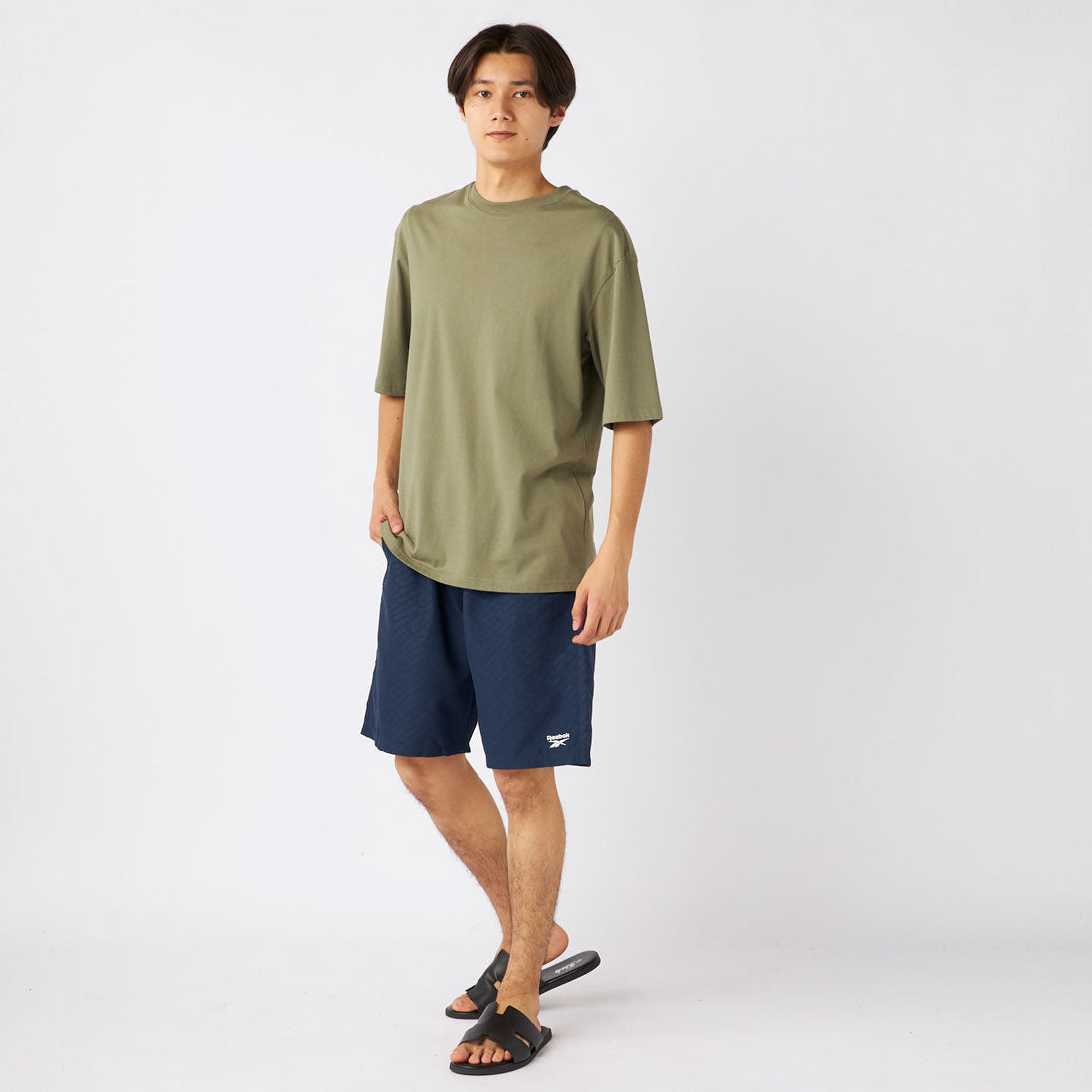 Reebok Swimwear エンボスサーフトランクス【返品不可商品】 （ネイビー） ネイビー
