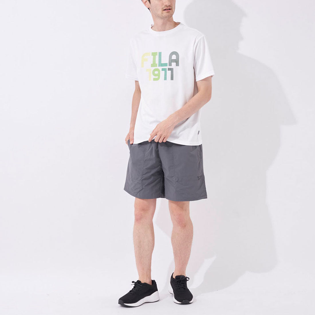 Reebok Swimwear ナイロングロブランショーツ （チャコールグレー） チャコールグレー