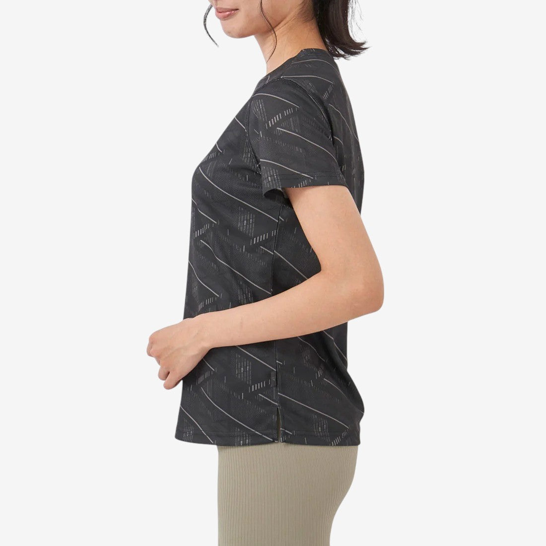 Reebok Swimwear  エンボスメッシュプリントT （ブラック） ブラック
