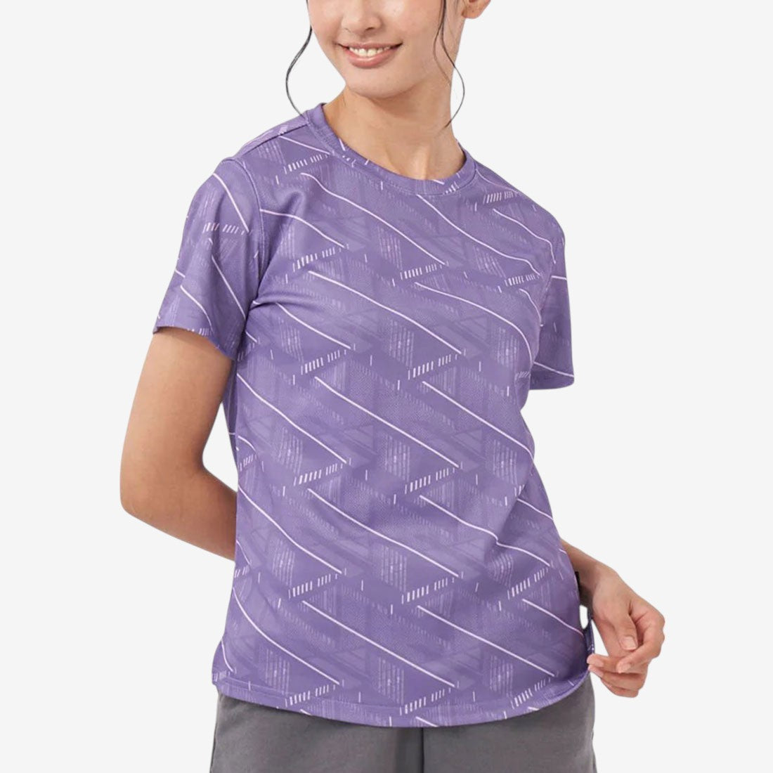 Reebok Swimwear  エンボスメッシュプリントT （パープル） パープル