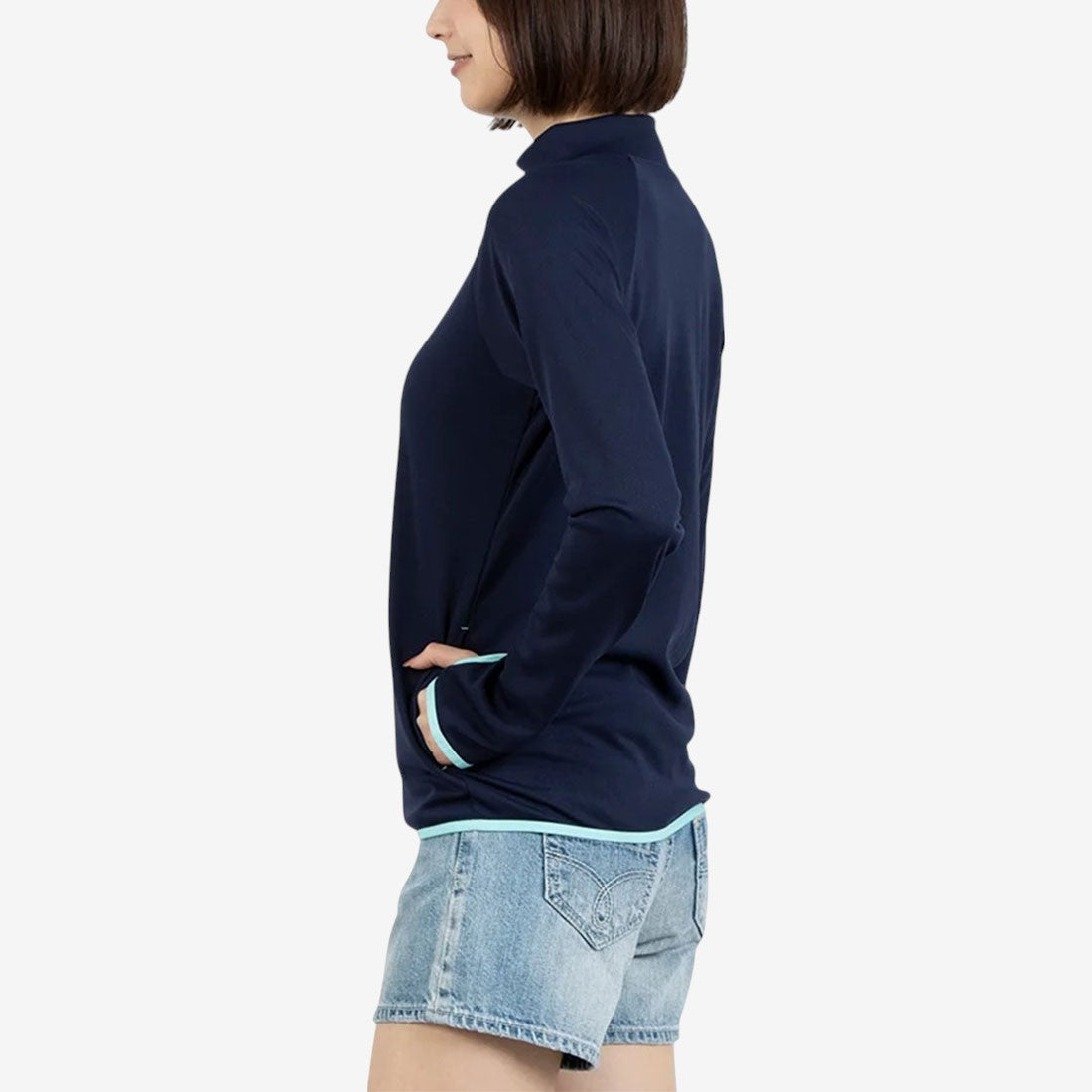 Reebok Swimwear  スタンドUVジャケット （ネイビー） ネイビー