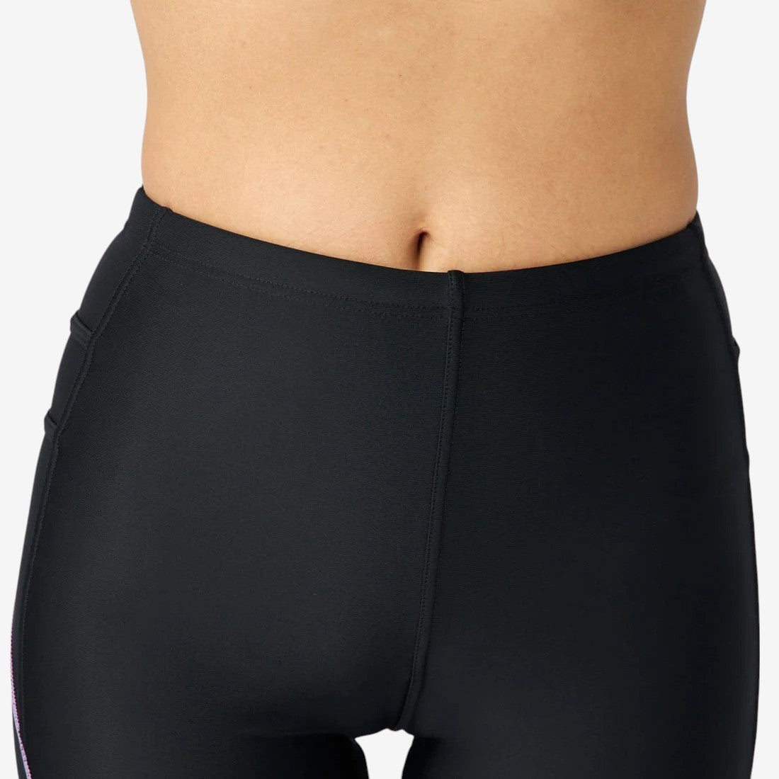 Reebok Swimwear お腹まわりふんわりセパレート【返品不可商品】 （ブラック×パープル） ブラック×パープル