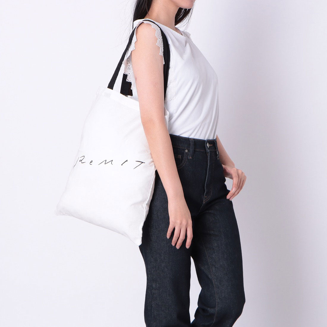 レミット ReMIT ReMIT LOGO TOTEBAG （オフ白） オフ白