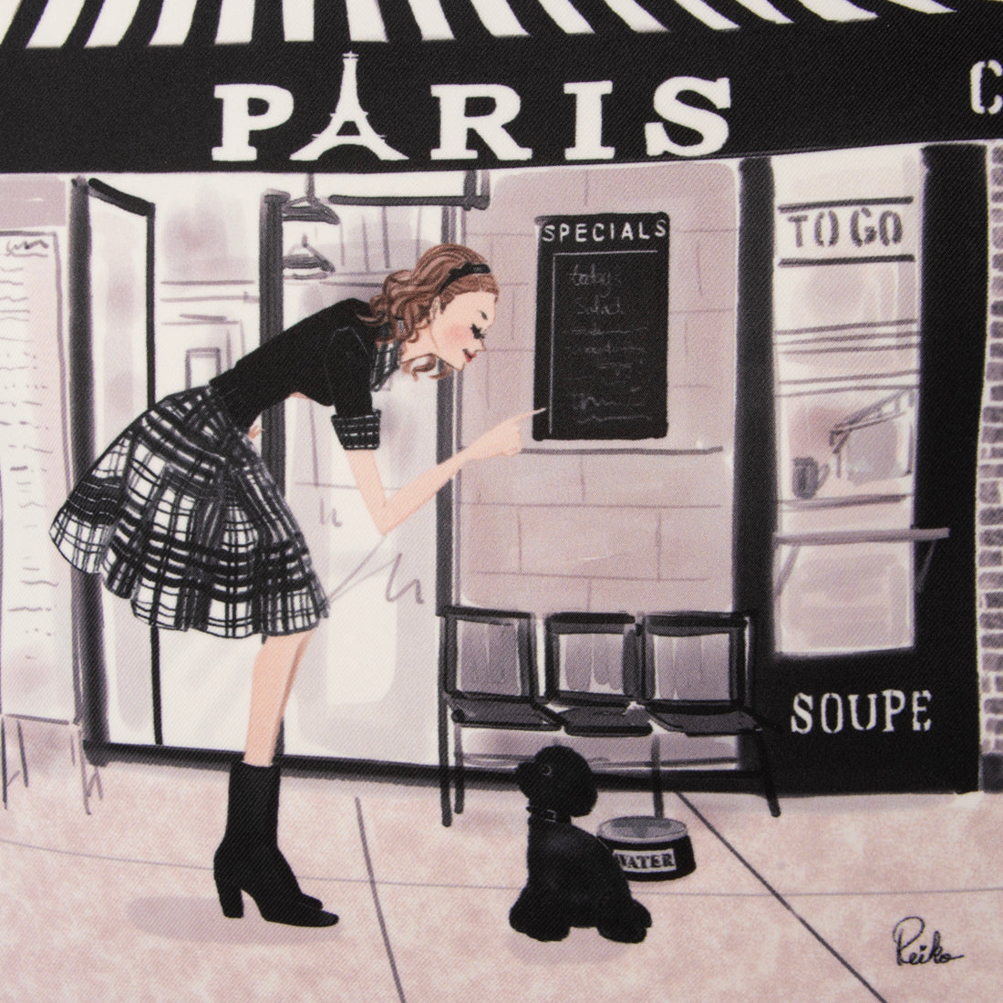レイコアオキ ニューヨーク Reiko Aoki New York パイピングメッシュトート （CafeParis） CafeParis
