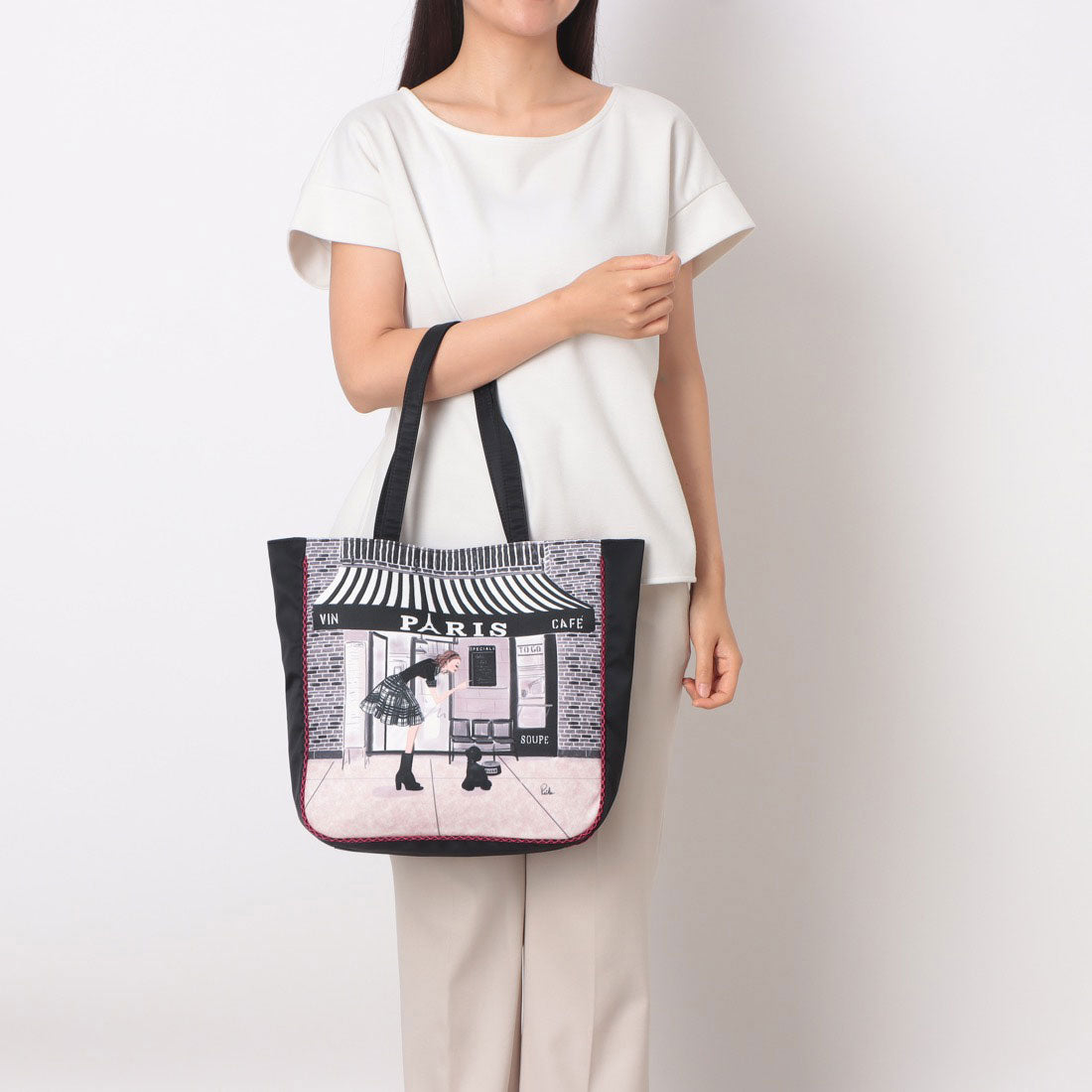 レイコアオキ ニューヨーク Reiko Aoki New York パイピングメッシュトート （CafeParis） CafeParis