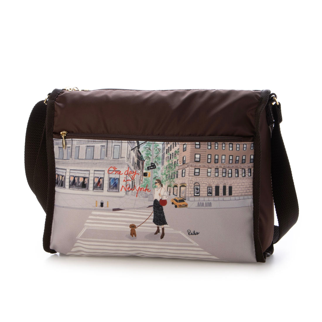 レイコアオキ ニューヨーク Reiko Aoki New York トリプルジップポーチジップショルダー （CafeParis） CafeParis