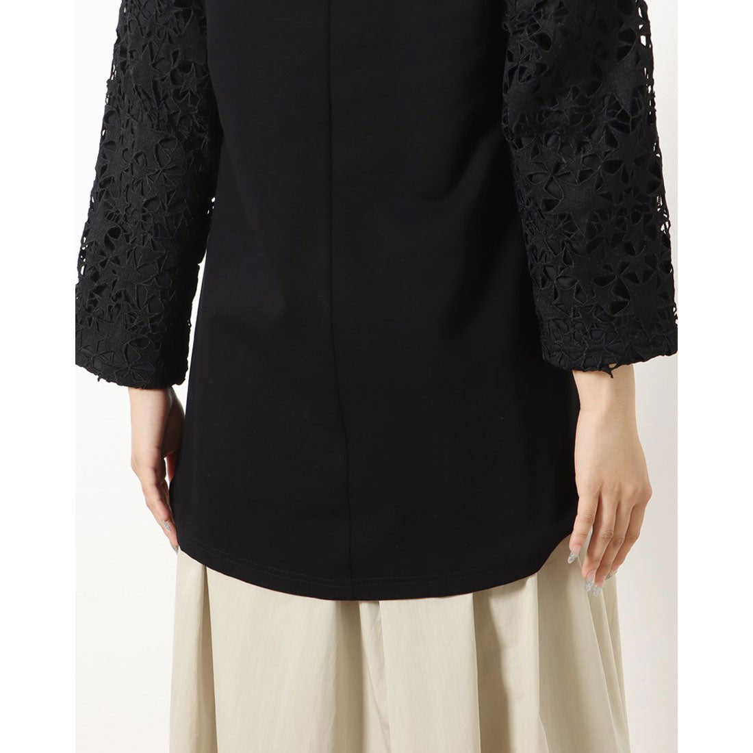 リネーム Rename スター刺繍カットソー （ブラック） ブラック