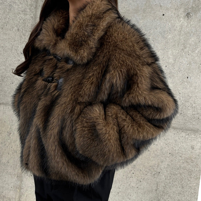 ジーラ GeeRA ミックスファートグル付ブルゾン （ライトブラウン） ライトブラウン