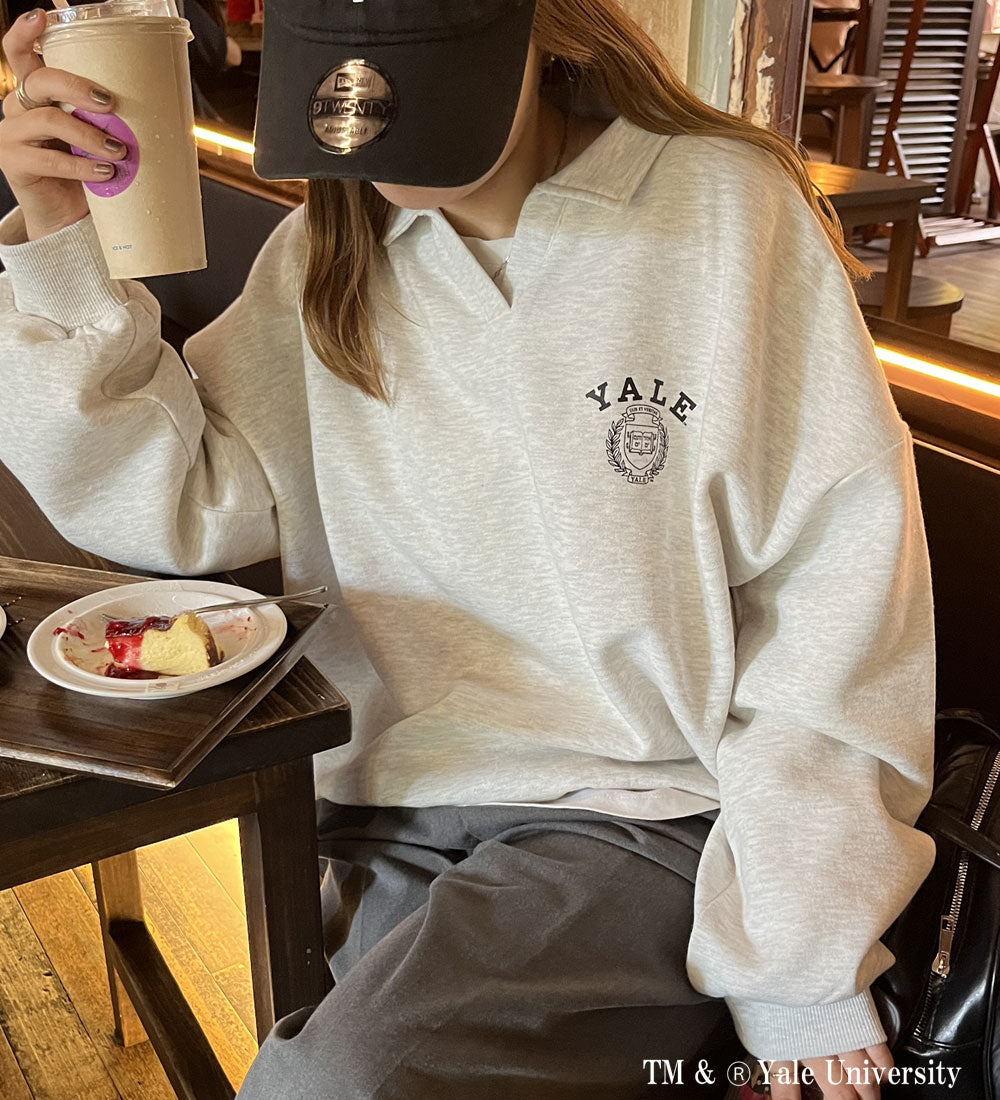 ジーラ GeeRA 【FIRSTMOOD】GeeRA別注【YALE】裏起毛オーバーサイズスキッパースウェット （ネイビー） ネイビー