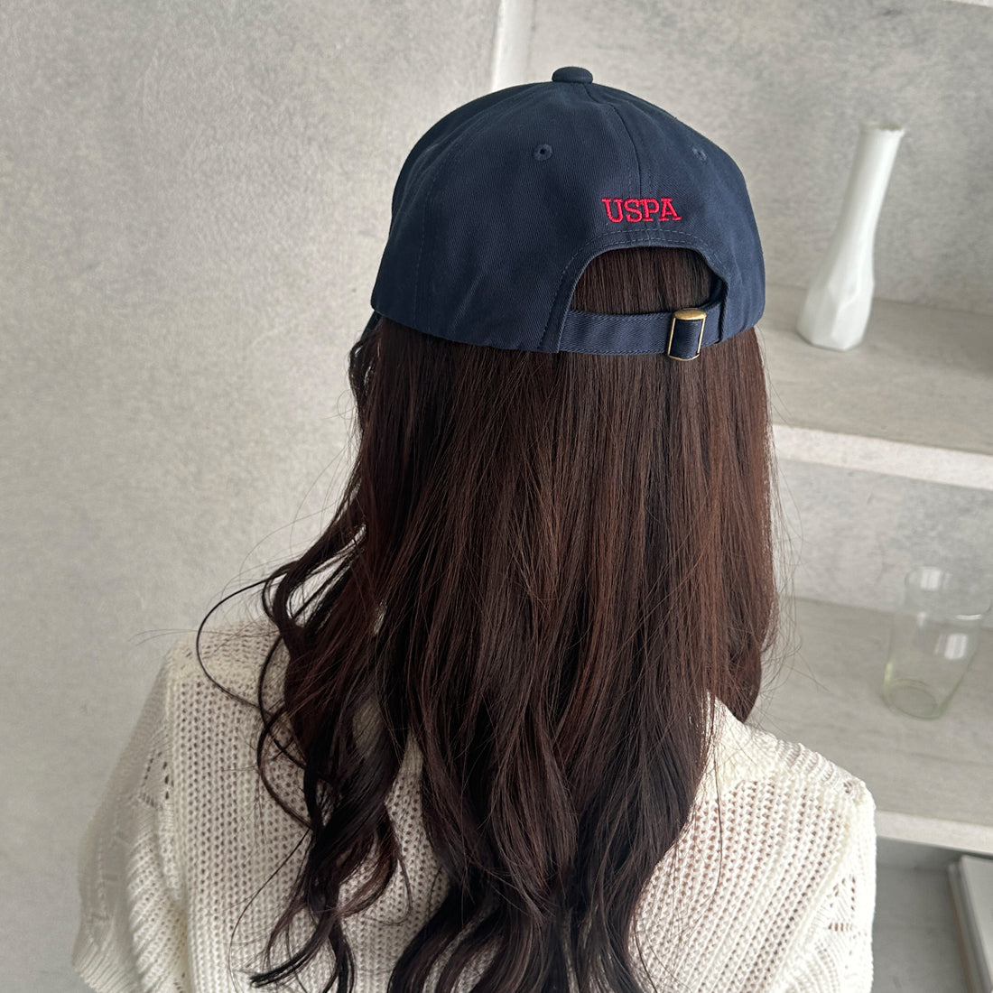 ジーラ GeeRA 【U.S. POLO ASSN.】綿100％深つばベースボールキャップ （ネイビー） ネイビー