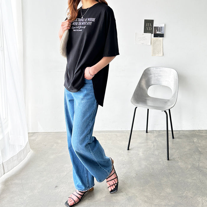 ジーラ GeeRA プリントチュニックTシャツ