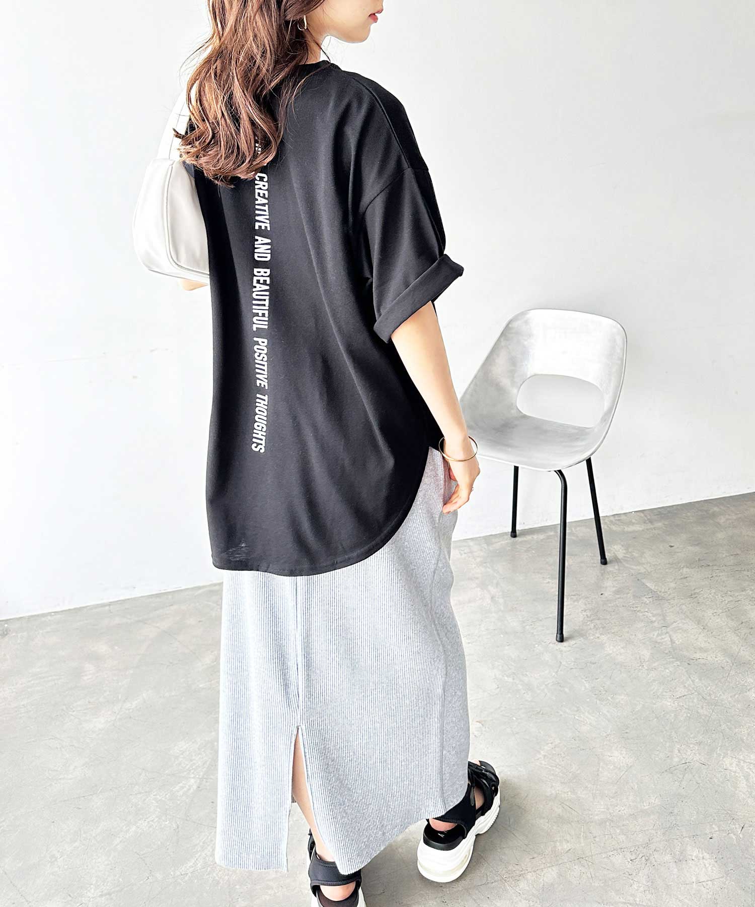 ジーラ GeeRA プリントチュニックTシャツ