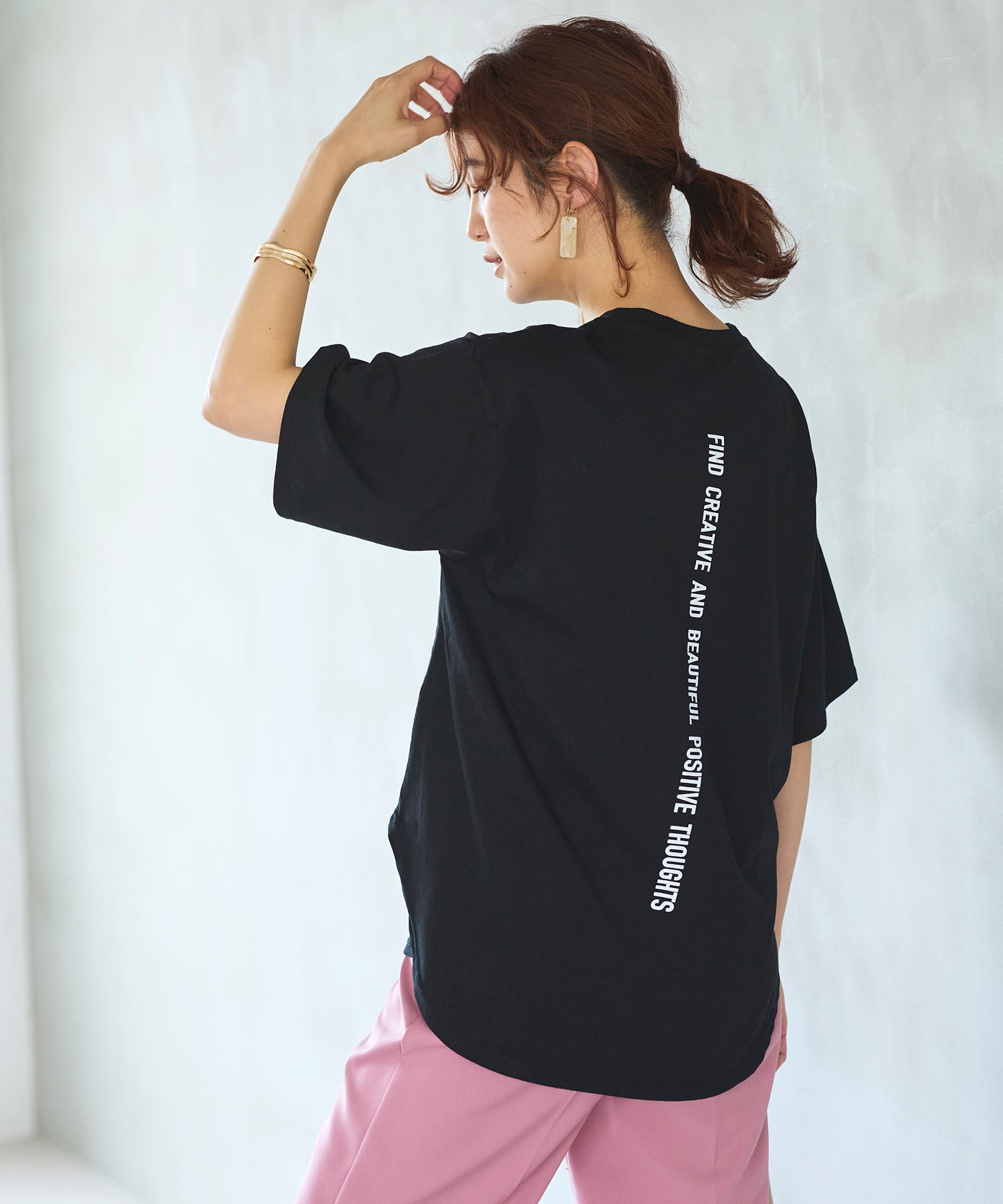ジーラ GeeRA プリントチュニックTシャツ