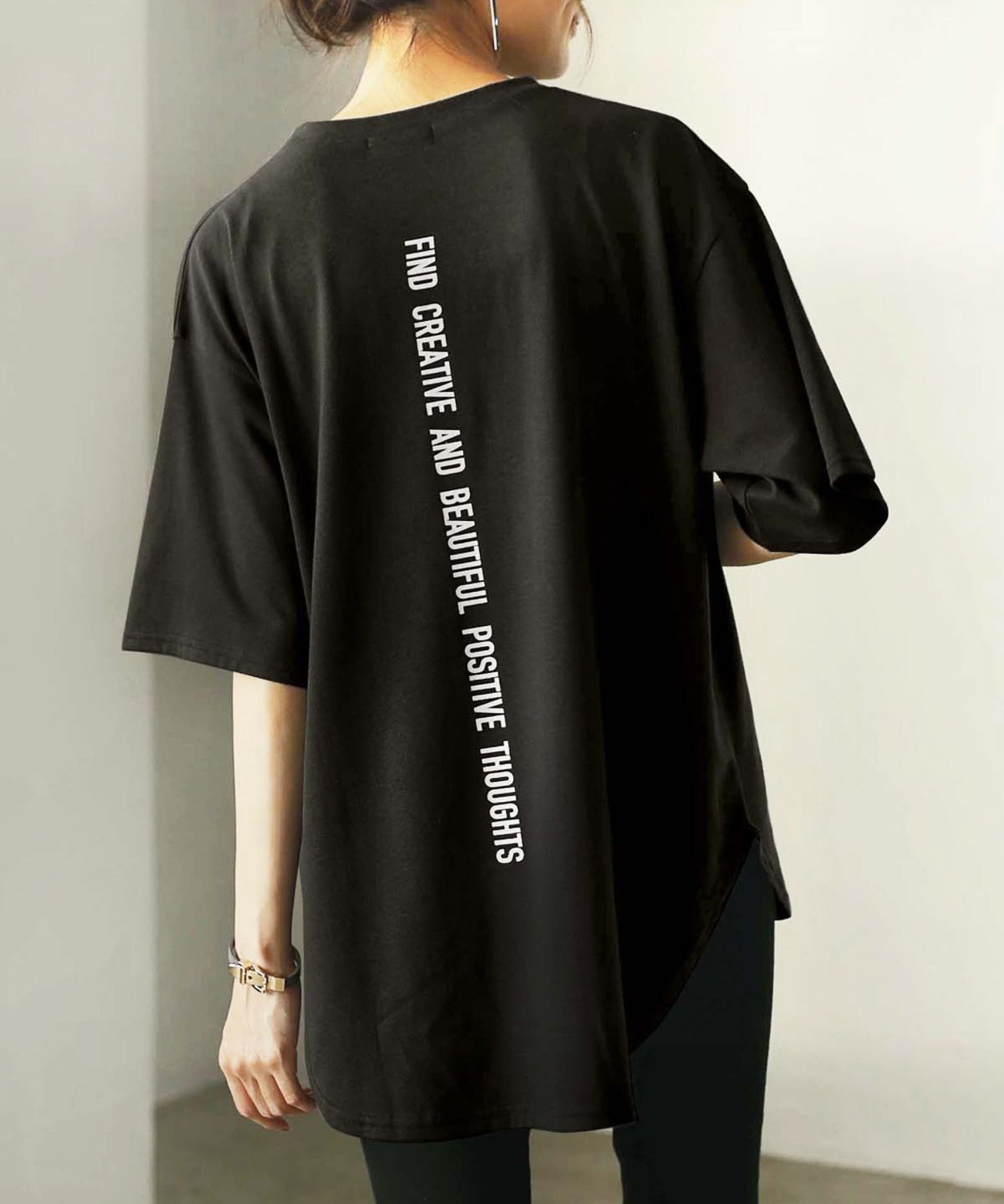 ジーラ GeeRA プリントチュニックTシャツ