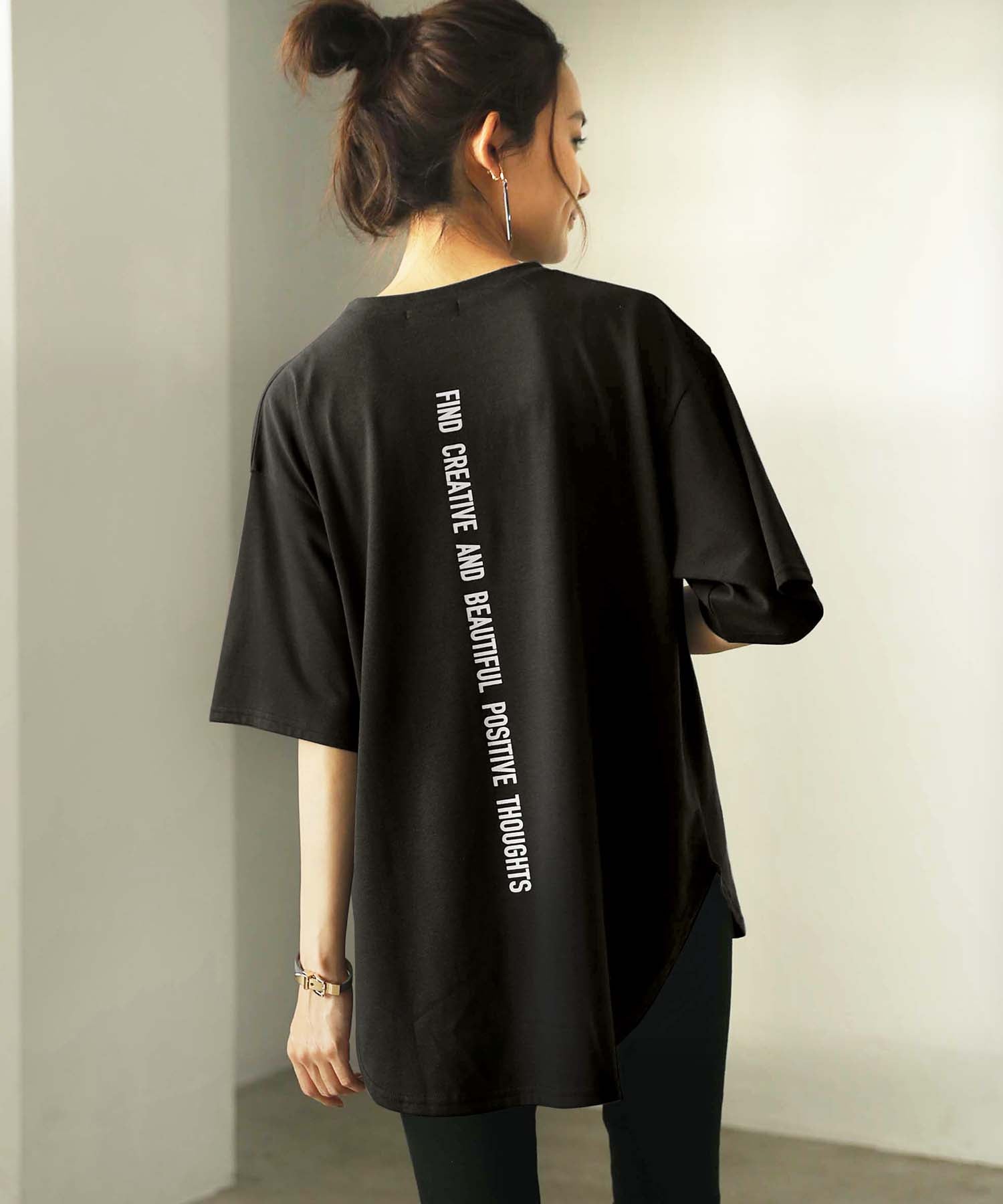 ジーラ GeeRA プリントチュニックTシャツ