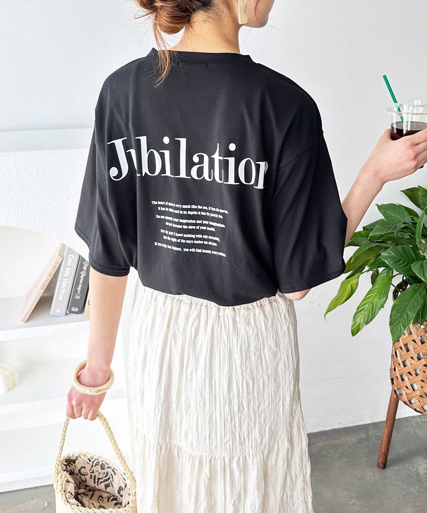 ジーラ GeeRA プリントチュニックTシャツ