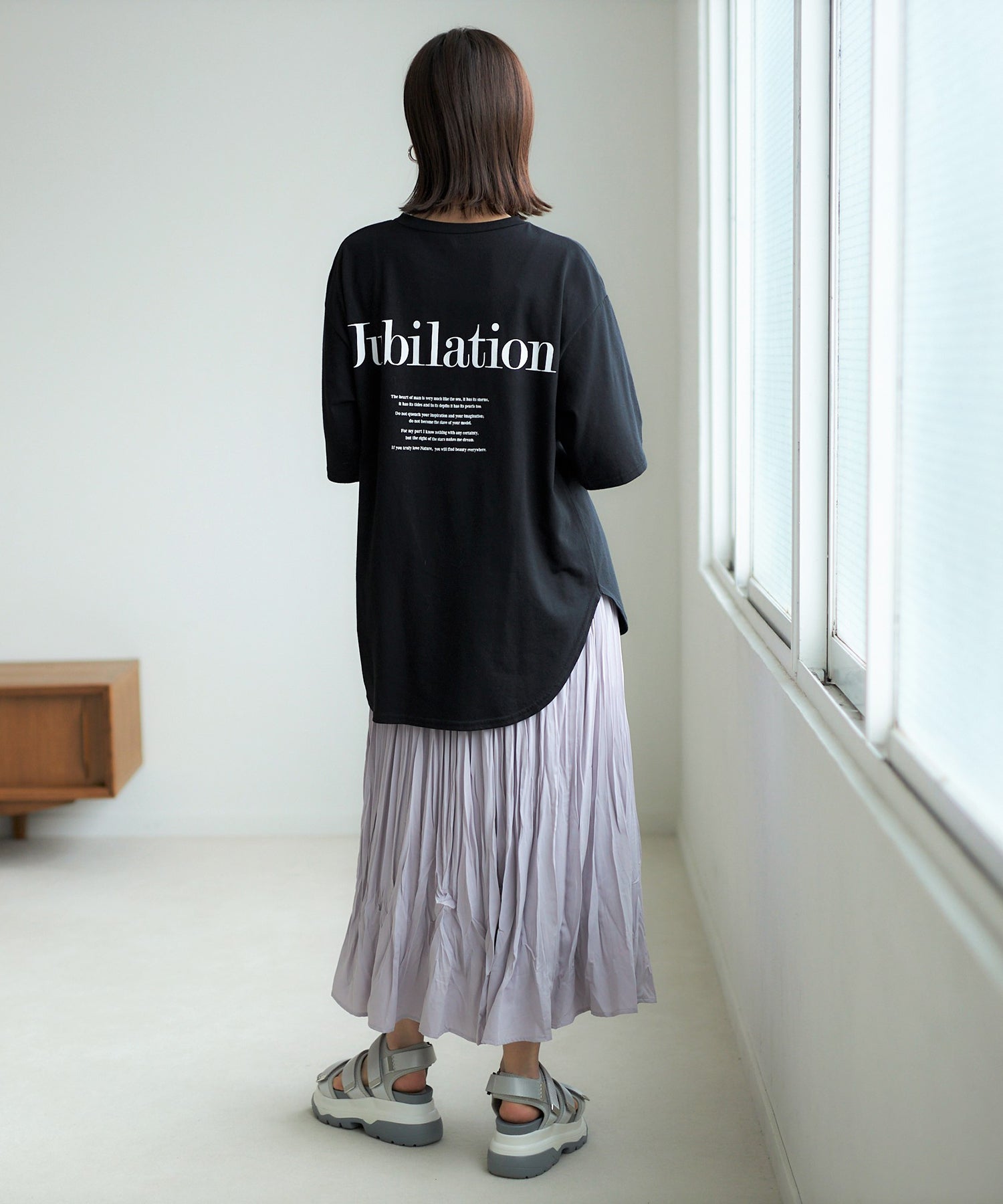 ジーラ GeeRA プリントチュニックTシャツ