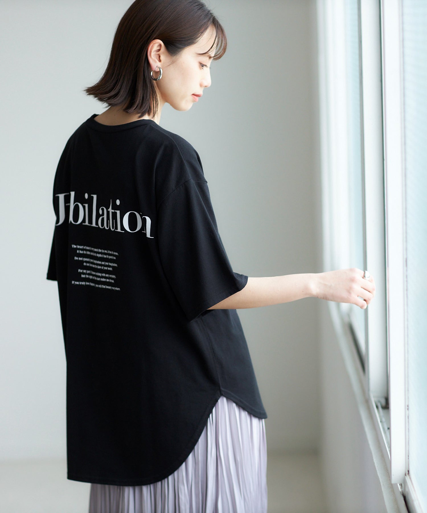 ジーラ GeeRA プリントチュニックTシャツ