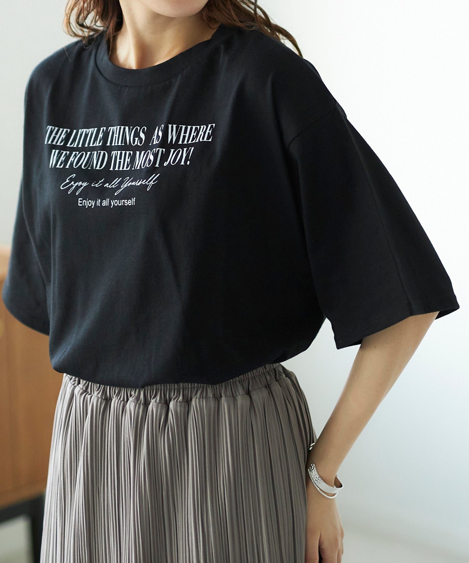 ジーラ GeeRA プリントチュニックTシャツ