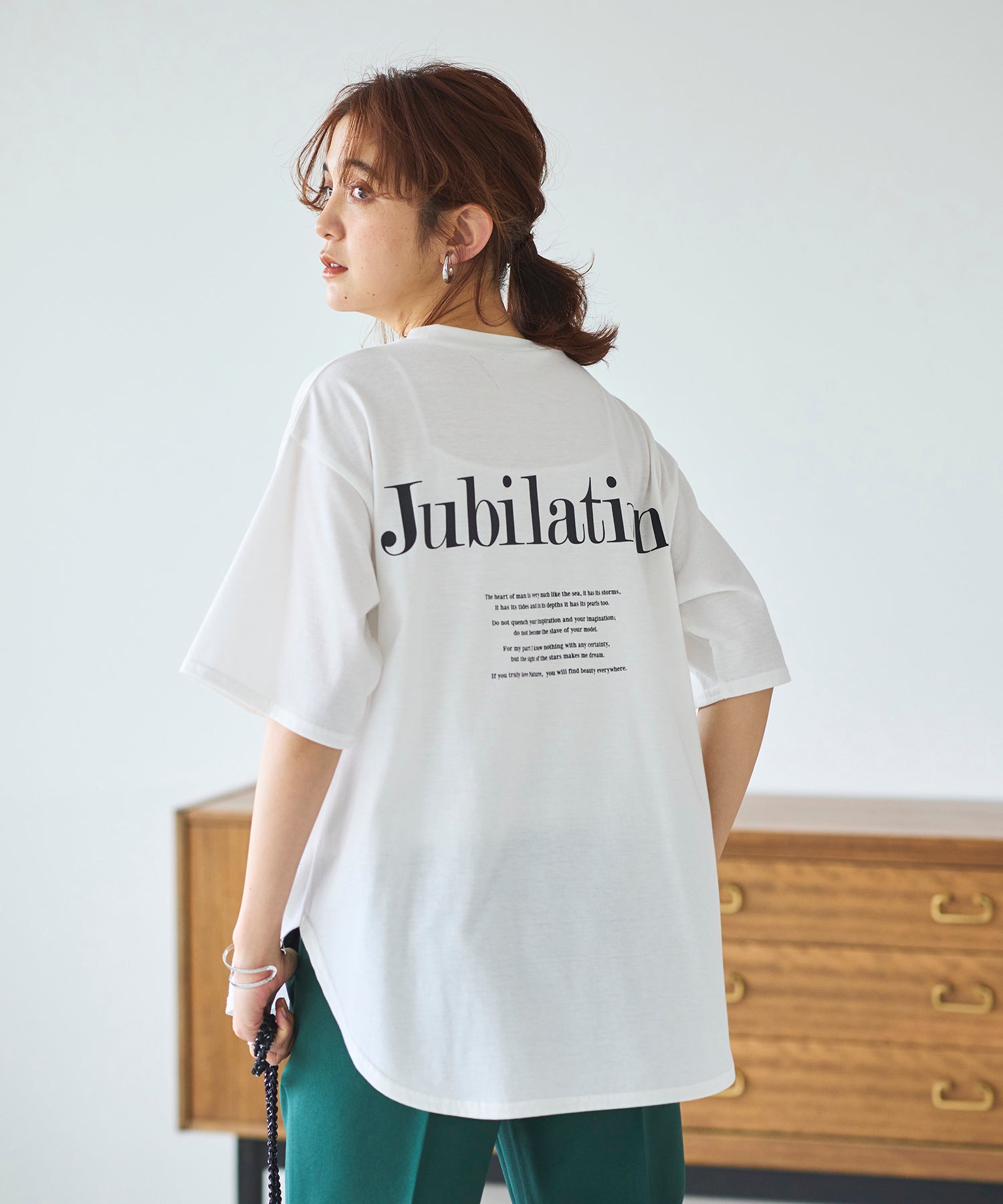 ジーラ GeeRA プリントチュニックTシャツ