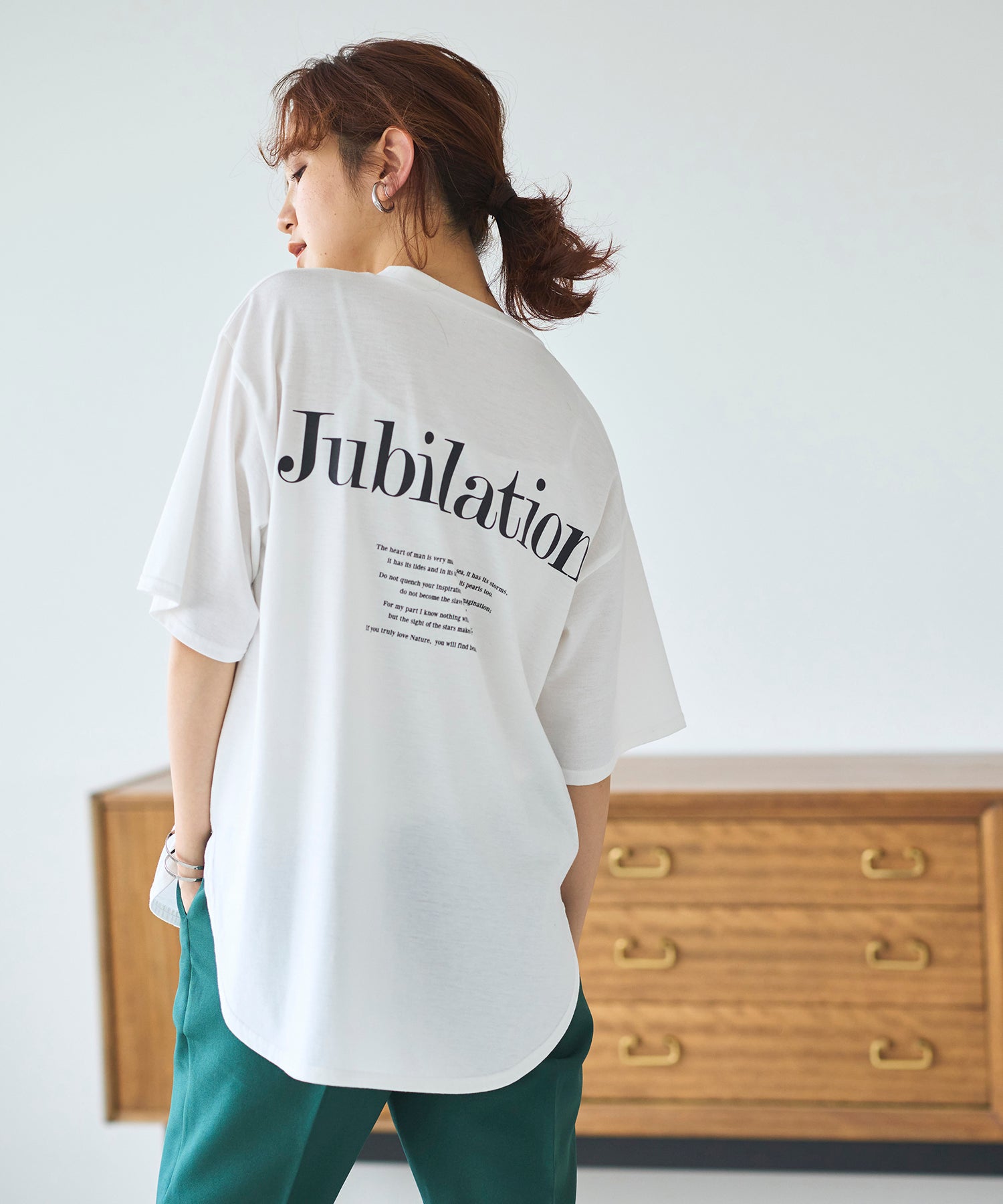 ジーラ GeeRA プリントチュニックTシャツ