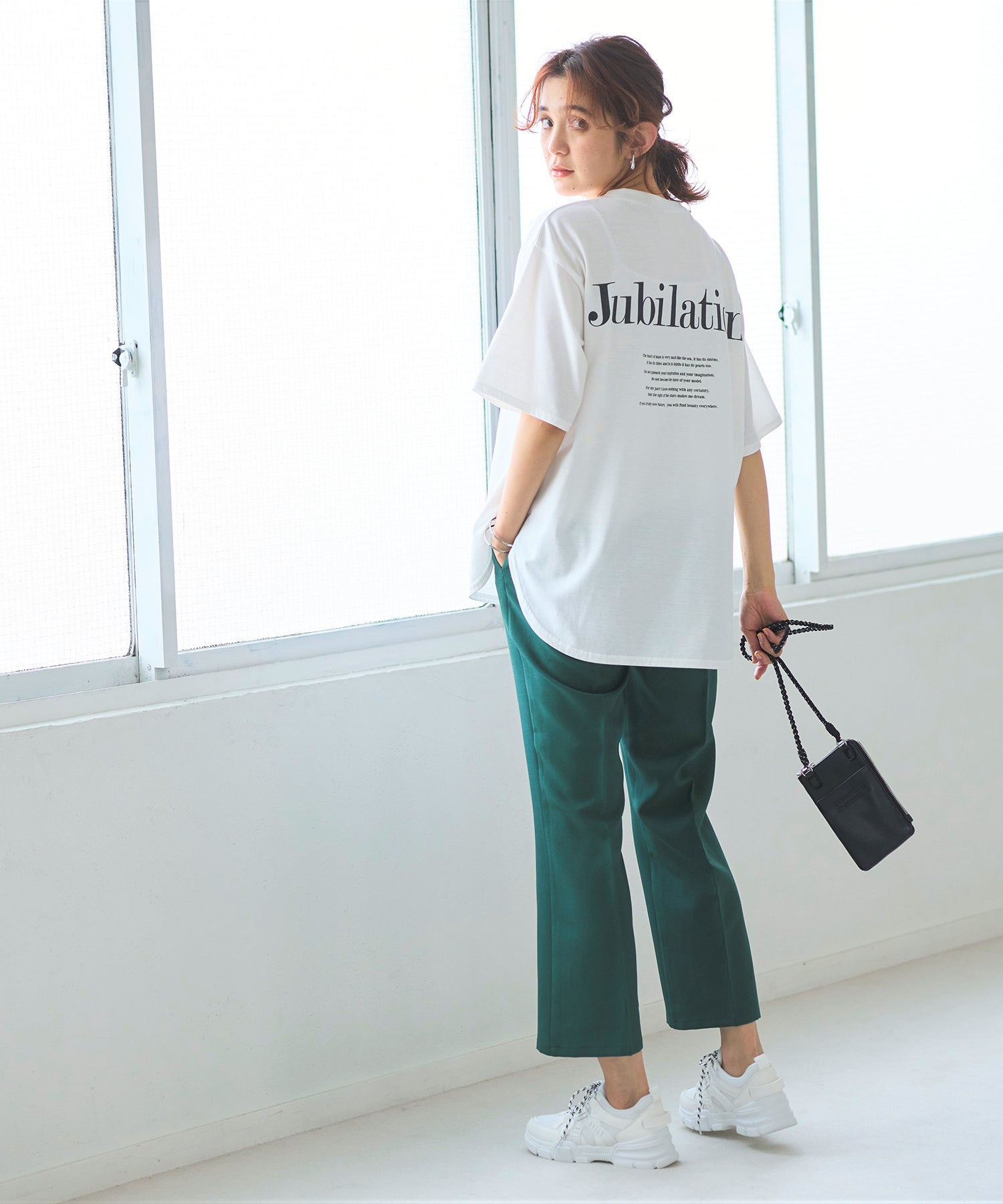 ジーラ GeeRA プリントチュニックTシャツ