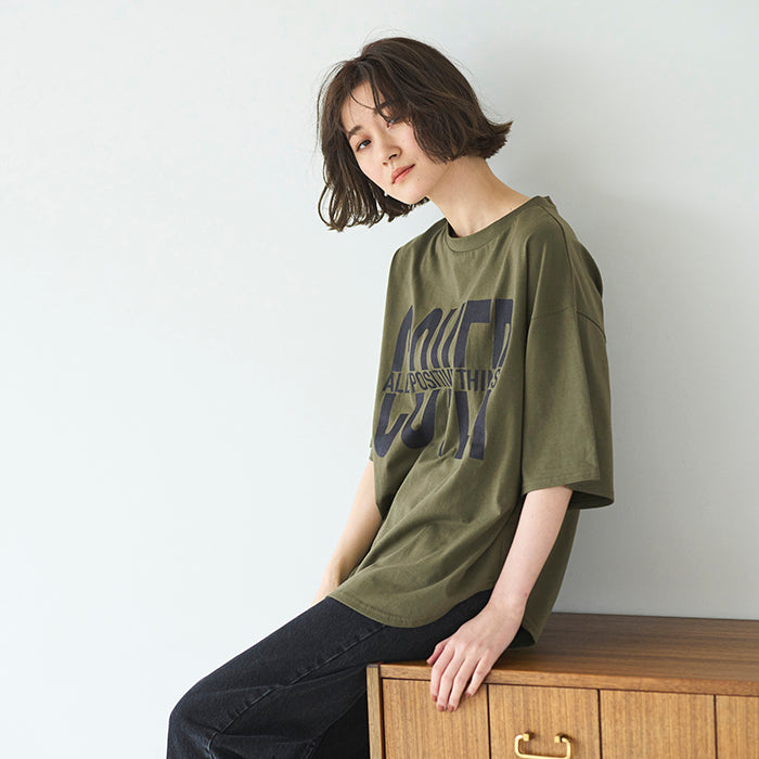 ジーラ GeeRA プリントチュニックTシャツ