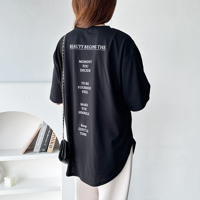 ジーラ GeeRA プリントチュニックTシャツ