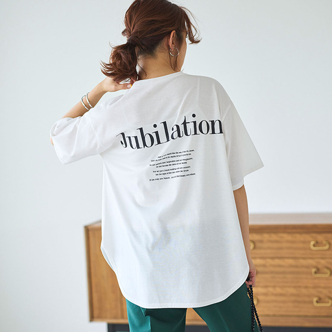 ジーラ GeeRA プリントチュニックTシャツ