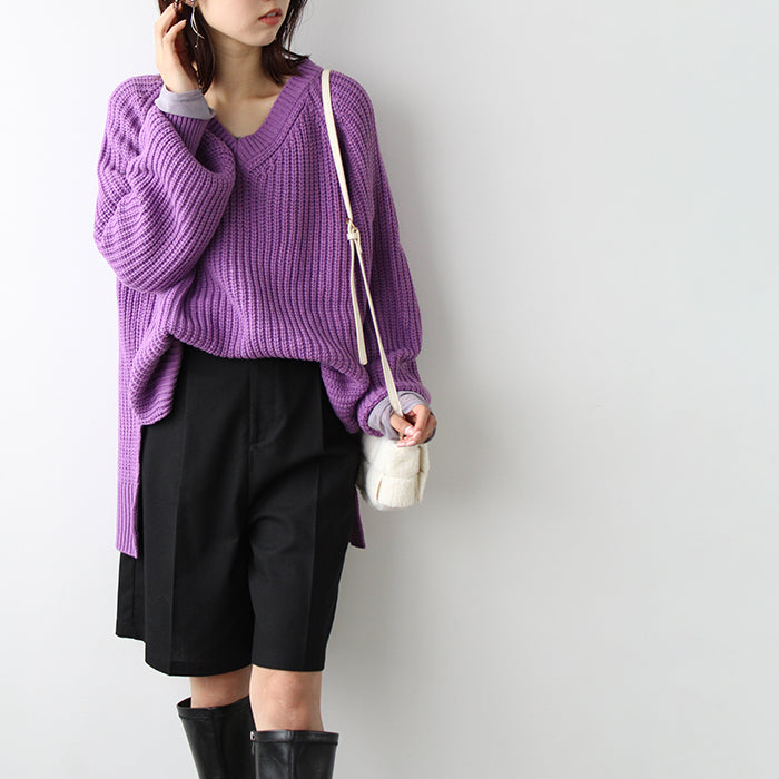 ジーラ GeeRA ネックウォーマー付ニット