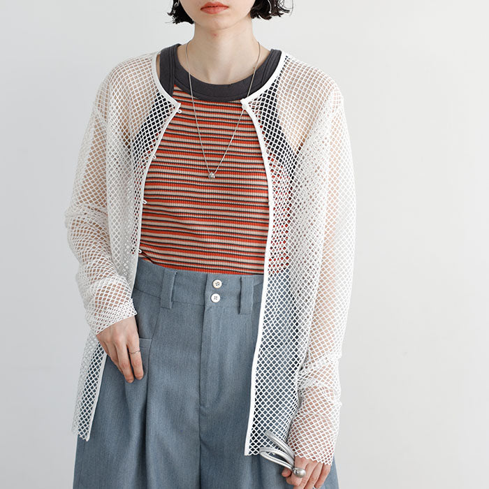 ジーラ GeeRA 2WAYメッシュカーディガン