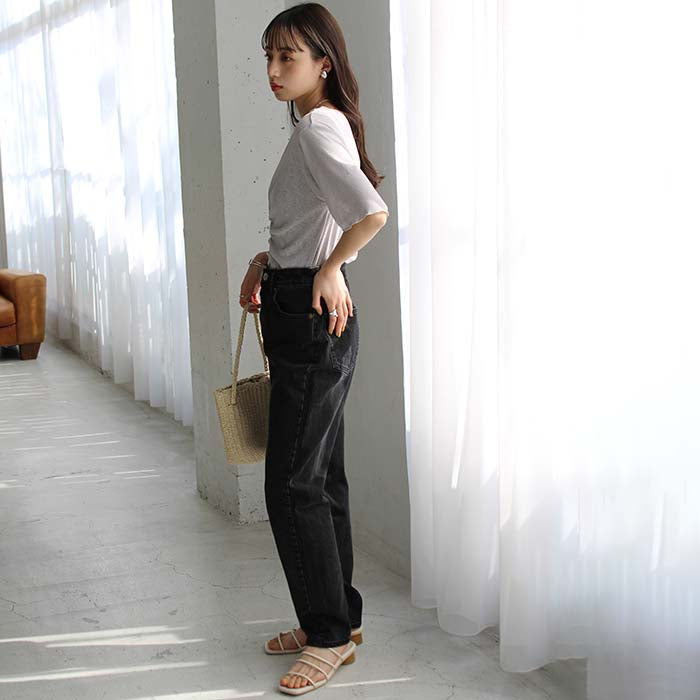 ジーラ GeeRA Vネックシャーリングカットソー