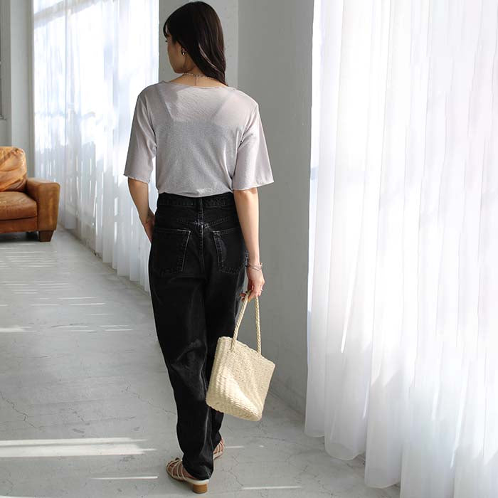 ジーラ GeeRA Vネックシャーリングカットソー