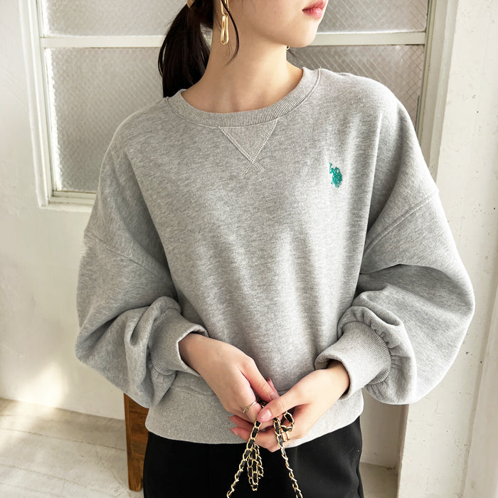 ジーラ GeeRA 【U．S．POLO ASSN】ショートスウェット （モクグレー） 杢グレー